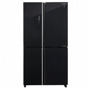 מקרר 4 דלתות - 532 ליטר Sharp שארפ SJ-8590BK זכוכית שחורה