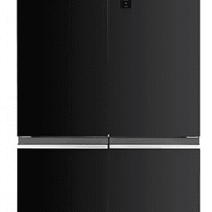 מקרר 4 דלתות 600 ליטר מקפיא תחתון Amcor HR4-628GB זכוכית שחורה