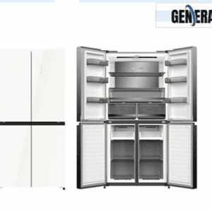 מקרר גנרל 4 דלתות דגם GE551GW זכוכית לבנה General